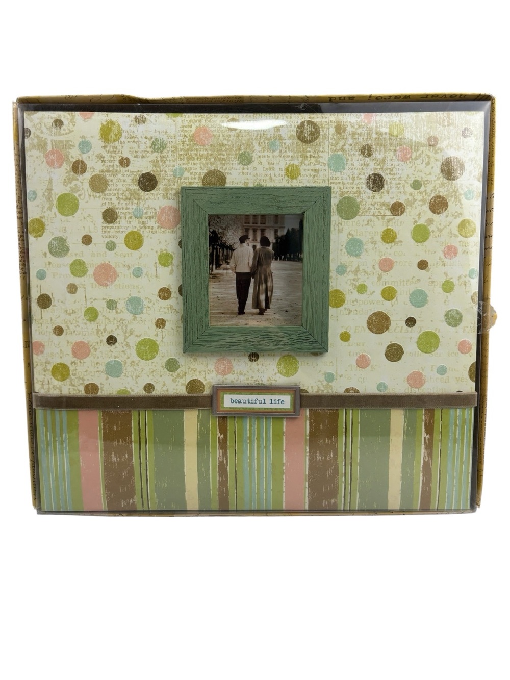 K&Company 12x12 Postbound Studio K Meadow Scrapbook Photo Album with Frame